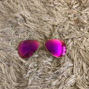 Rayban pink flash lens 58mm